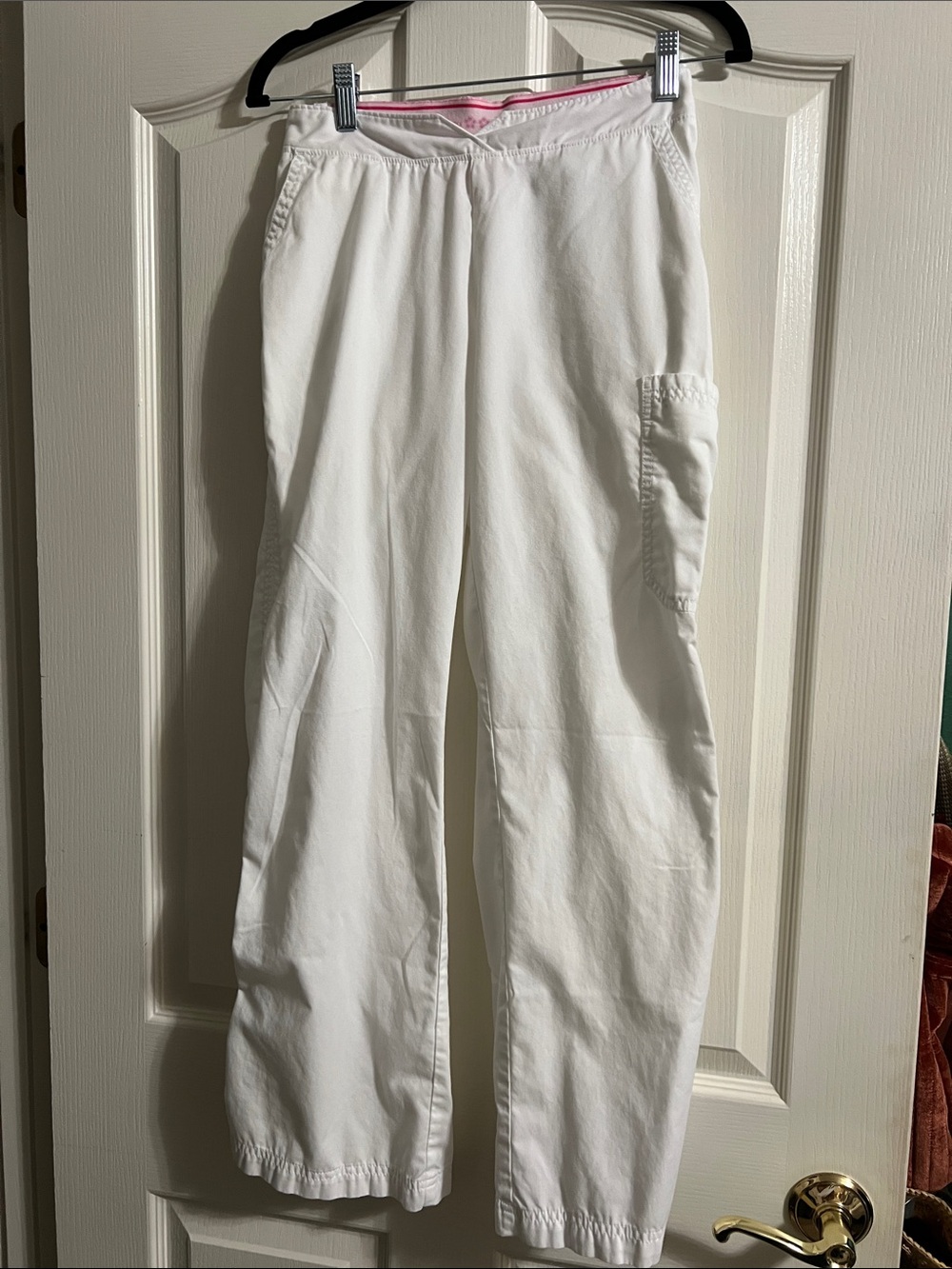 Koi Women’s White Scrub Pants with Side Pocket